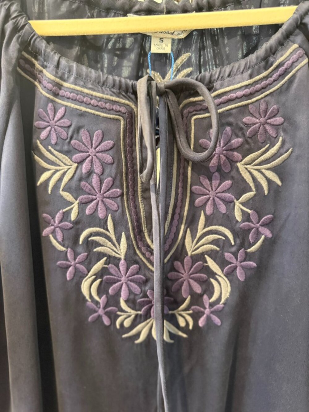 Silk Georgette Embroidered Blouse (0419) - Picture 4 of 5